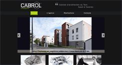 Desktop Screenshot of cabrol-architectes.fr